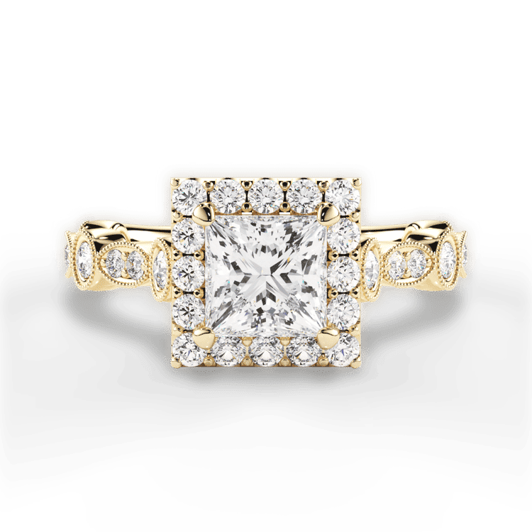 14kt Yellow Gold/18kt Yellow Gold/princess/top sku 1PC4742