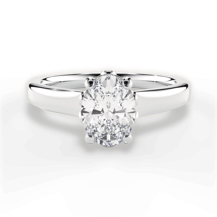 14kt White Gold/18kt White Gold/Platinum/oval/top sku 1OZ2465