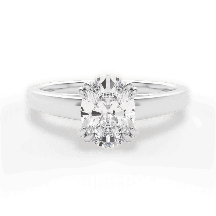 14kt White Gold/18kt White Gold/Platinum/oval/top sku 1OZ7232