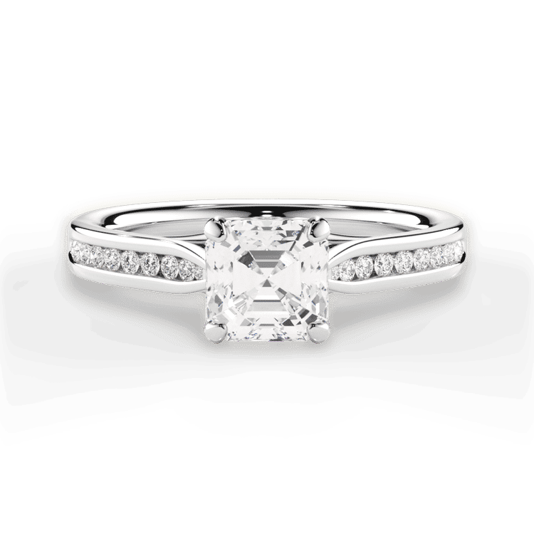 14kt White Gold/18kt White Gold/Platinum/asscher/top sku 1ASZ2487
