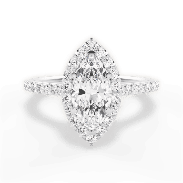 14kt White Gold/18kt White Gold/Platinum/marquise/top sku 1MZ1323