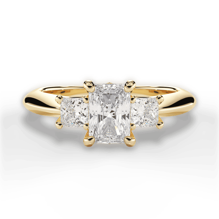 14kt Yellow Gold/18kt Yellow Gold/radiant/top sku 1RAZ1237P