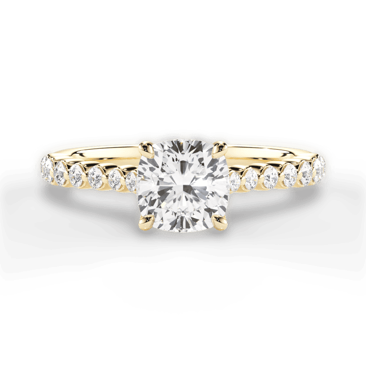 14kt Yellow Gold/18kt Yellow Gold/cushion/top sku 1CUZ1511