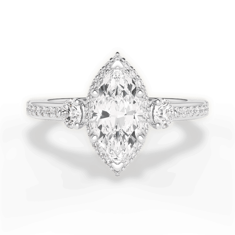 14kt White Gold/18kt White Gold/Platinum/marquise/top sku 1MZ3701