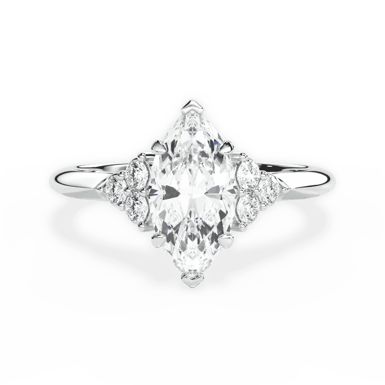 14kt White Gold/18kt White Gold/Platinum/marquise/top sku 1MZ4705