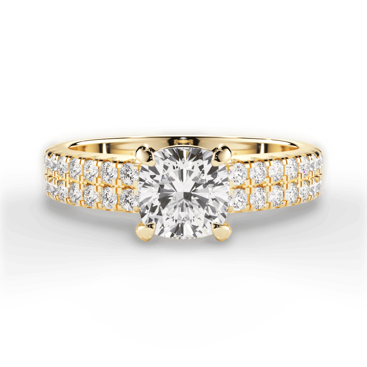 14kt Yellow Gold/18kt Yellow Gold/cushion/top sku 1CUZ1324