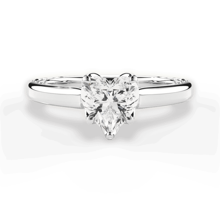 14kt White Gold/18kt White Gold/Platinum/heart/top sku 1HZ2828