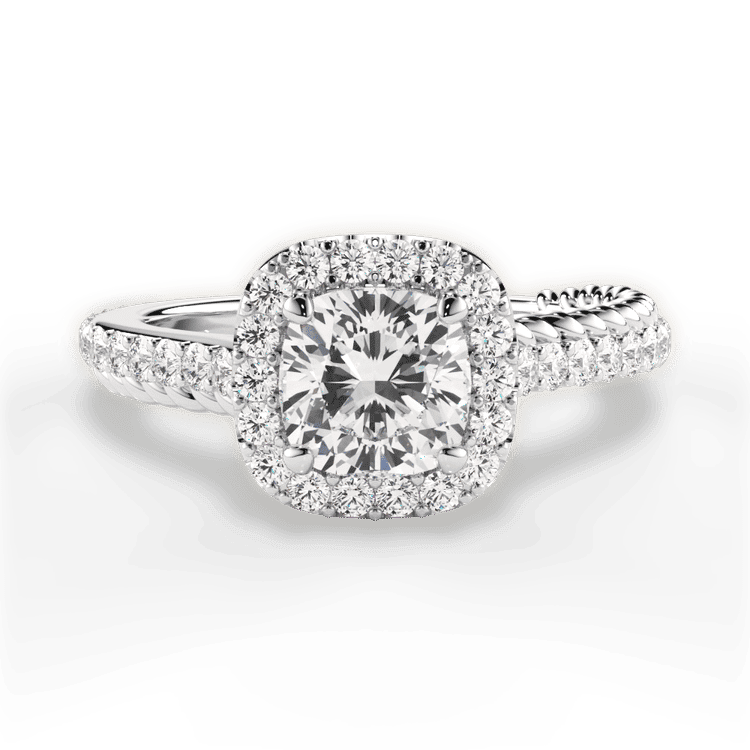 14kt White Gold/18kt White Gold/Platinum/cushion/top sku 1CUZ1520