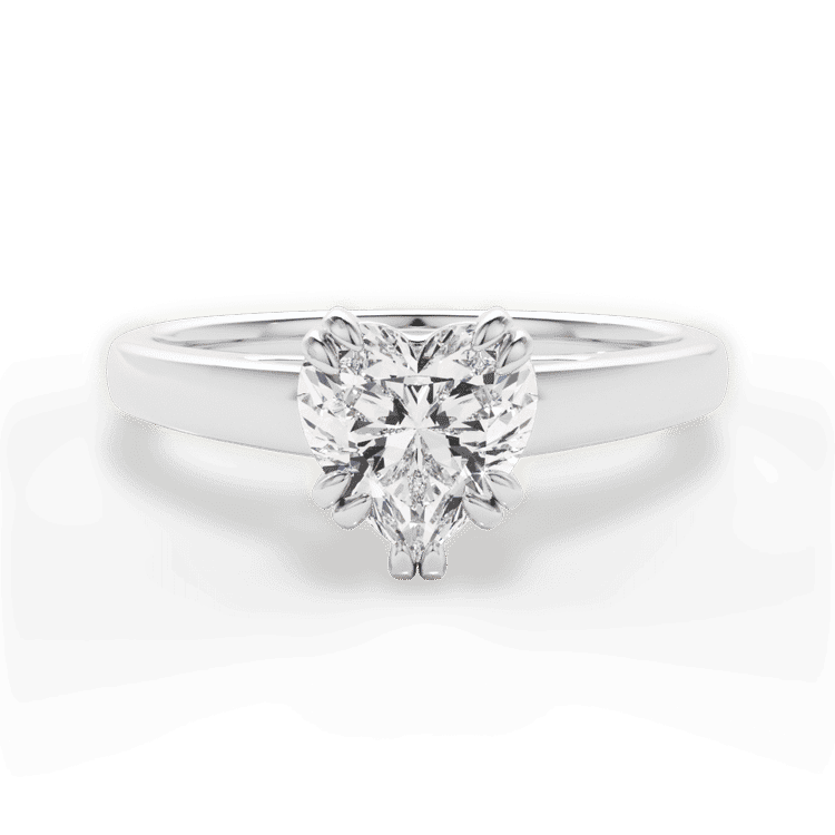 14kt White Gold/18kt White Gold/Platinum/heart/top sku 1HZ7232