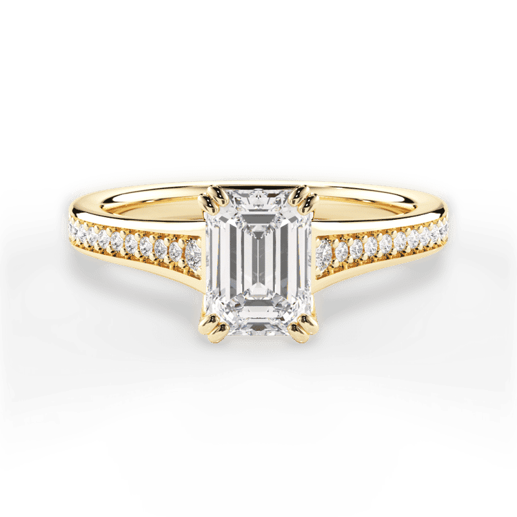 14kt Yellow Gold/18kt Yellow Gold/emerald/top sku 1ECZ2493