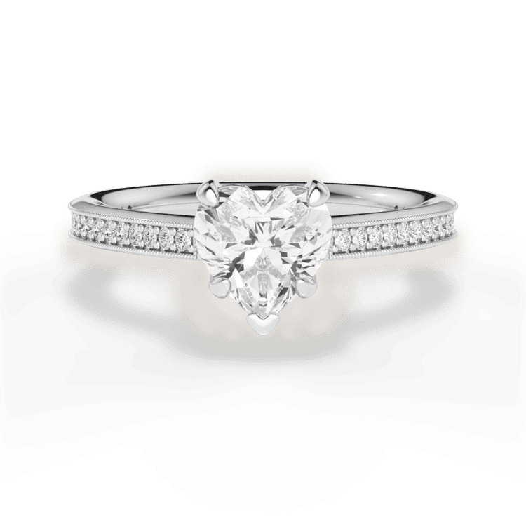 14kt White Gold/18kt White Gold/Platinum/heart/top sku 1HZ1963