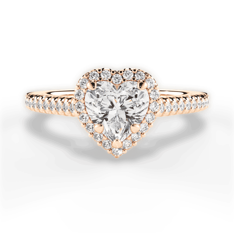 14kt Rose Gold/18kt Rose Gold/heart/top sku 1HZ3702