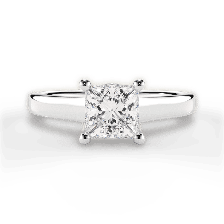 14kt White Gold/18kt White Gold/Platinum/princess/top sku 1PCZ1178
