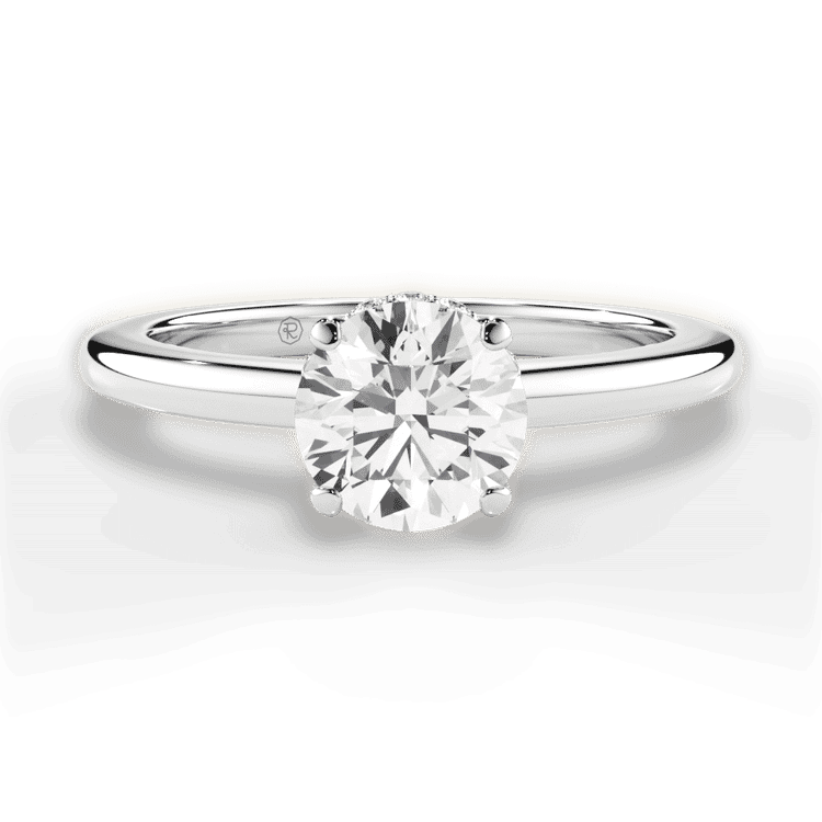 14kt White Gold/18kt White Gold/Platinum/round/top sku 1RZ1341