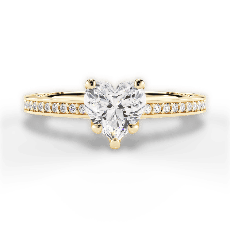 14kt Yellow Gold/18kt Yellow Gold/heart/top sku 1HZ4170