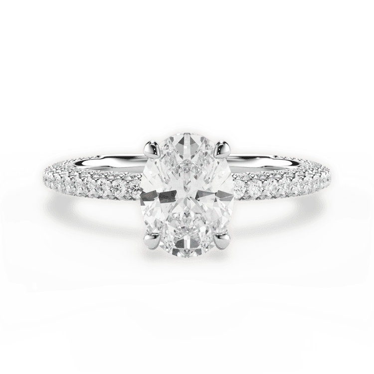 14kt White Gold/18kt White Gold/Platinum/oval/top sku 1OZ1411