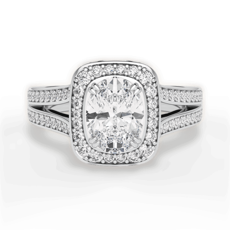 14kt White Gold/18kt White Gold/Platinum/oval/top sku 1OZ3152