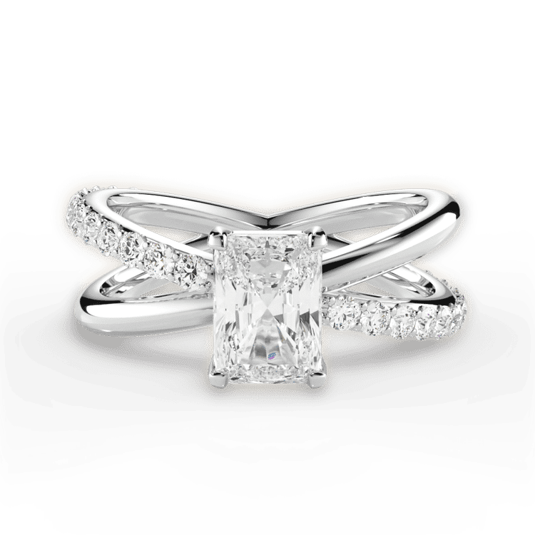 14kt White Gold/18kt White Gold/Platinum/radiant/top sku 1RAZ4768