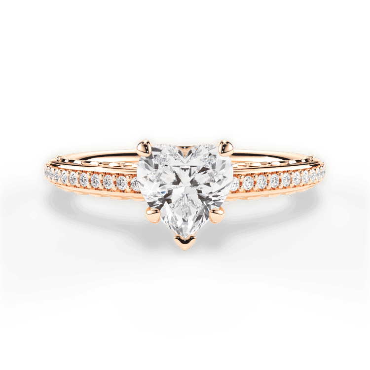 14kt Rose Gold/18kt Rose Gold/heart/top sku 1HZ2851