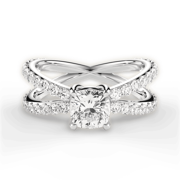 14kt White Gold/18kt White Gold/Platinum/cushion/top sku 1CUZ1348