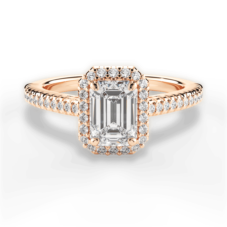14kt Rose Gold/18kt Rose Gold/emerald/top sku 1ECZ3702