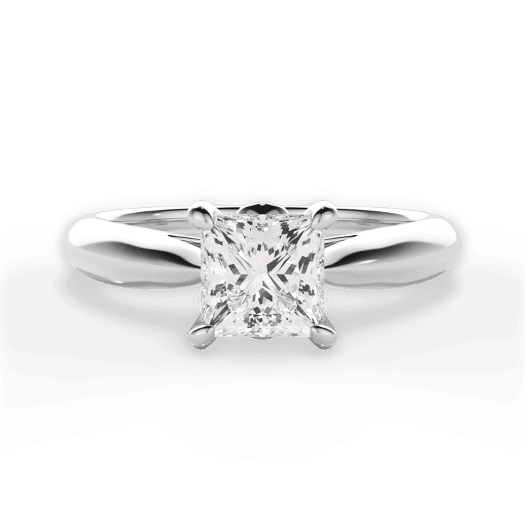 14kt White Gold/18kt White Gold/Platinum/princess/top sku 1PCZ7244