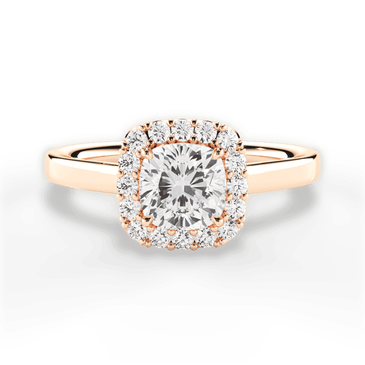 14kt Rose Gold/18kt Rose Gold/cushion/top sku 1CUZ1329