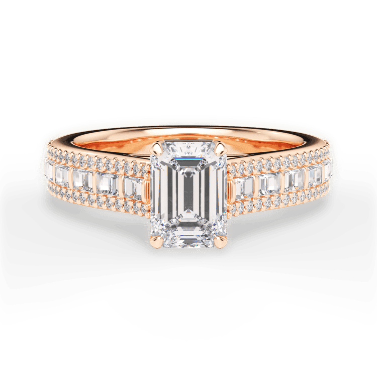 14kt Rose Gold/18kt Rose Gold/emerald/top sku 1ECZ1524