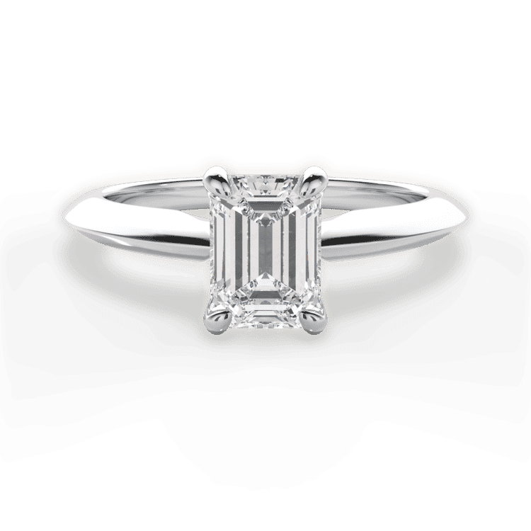 14kt White Gold/18kt White Gold/Platinum/emerald/top sku 1ECZ7264