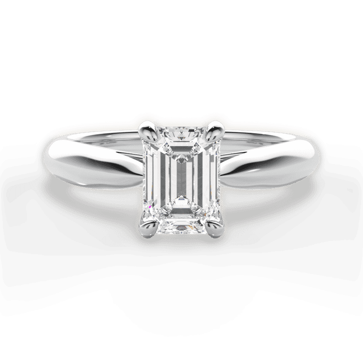 14kt White Gold/18kt White Gold/Platinum/emerald/top sku 1ECZ7244