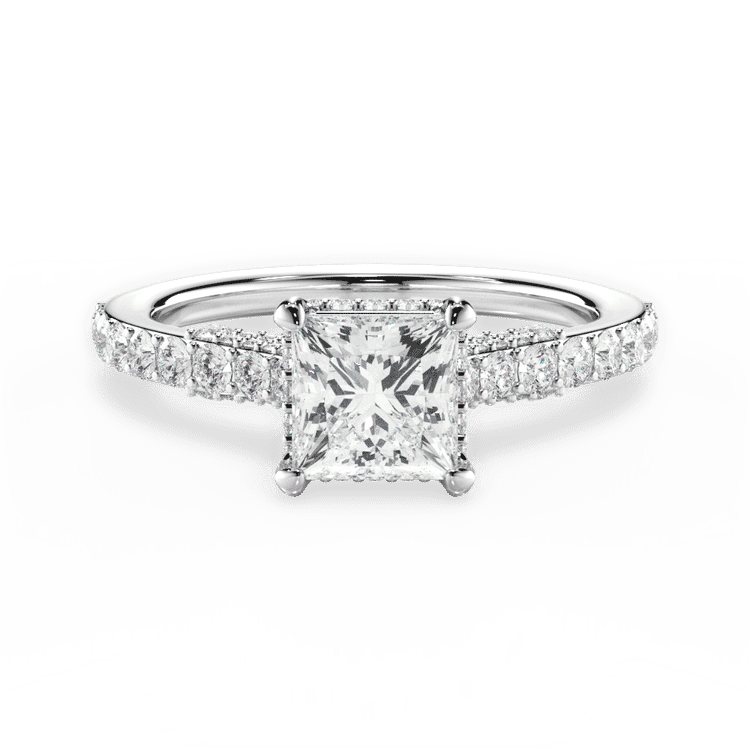14kt White Gold/18kt White Gold/Platinum/princess/top sku 1PCZ1320