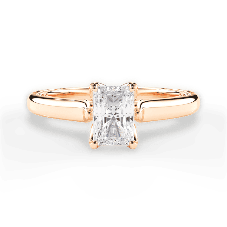 14kt Rose Gold/18kt Rose Gold/radiant/top sku 1RAZ2828