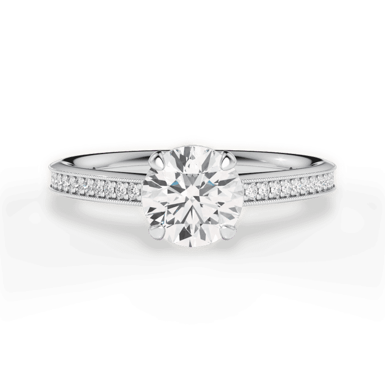 14kt White Gold/18kt White Gold/Platinum/round/top sku 1RZ1963