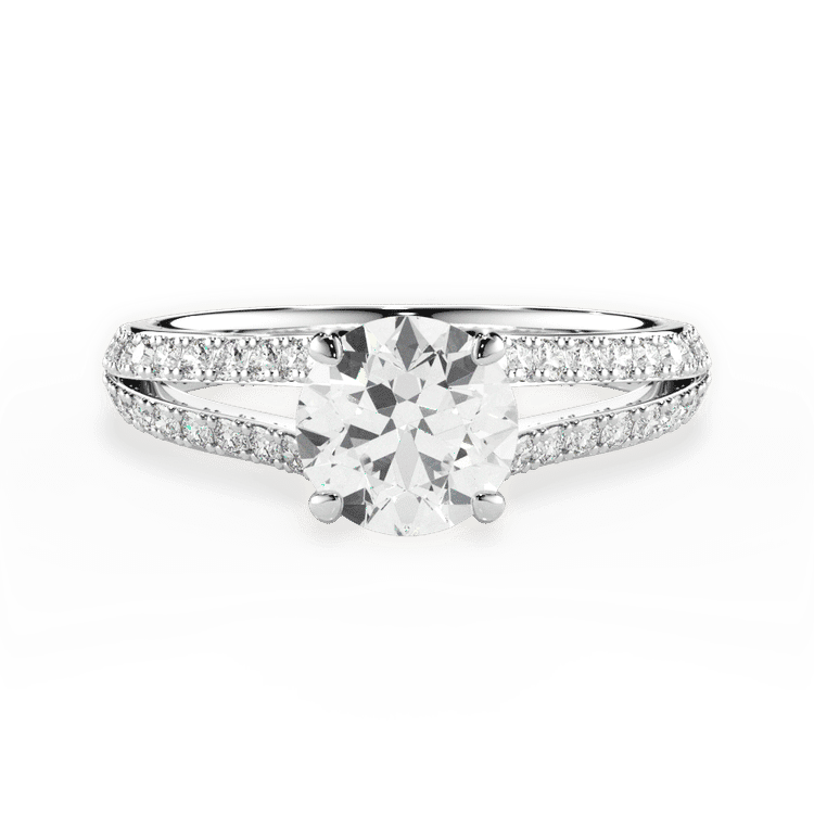 14kt White Gold/18kt White Gold/Platinum/round/top sku 1RZ2488