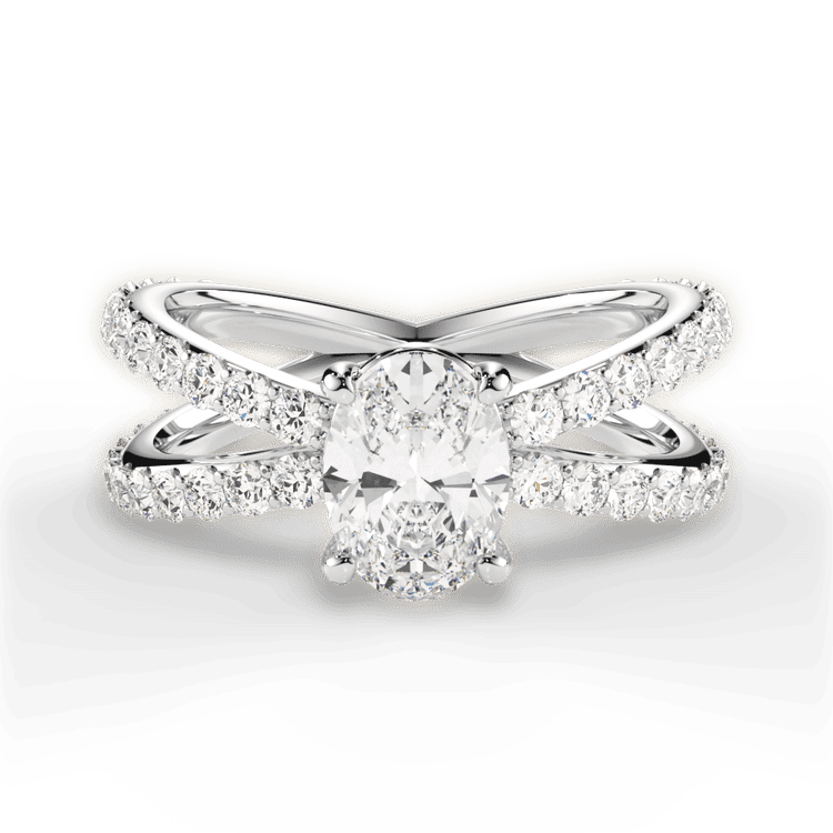 14kt White Gold/18kt White Gold/Platinum/oval/top sku 1OZ1348