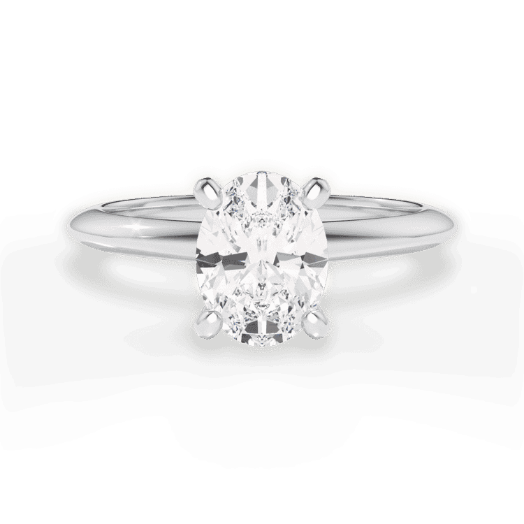 14kt White Gold/18kt White Gold/Platinum/oval/top sku 1OZ7286