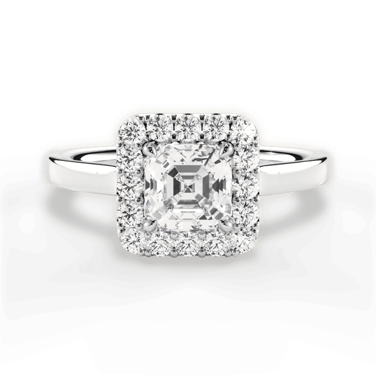 14kt White Gold/18kt White Gold/Platinum/asscher/top sku 1ASZ1329