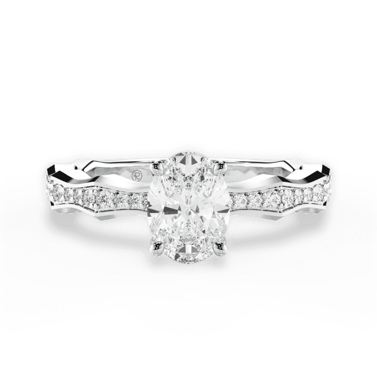 14kt White Gold/18kt White Gold/Platinum/oval/top sku 1OZ1361