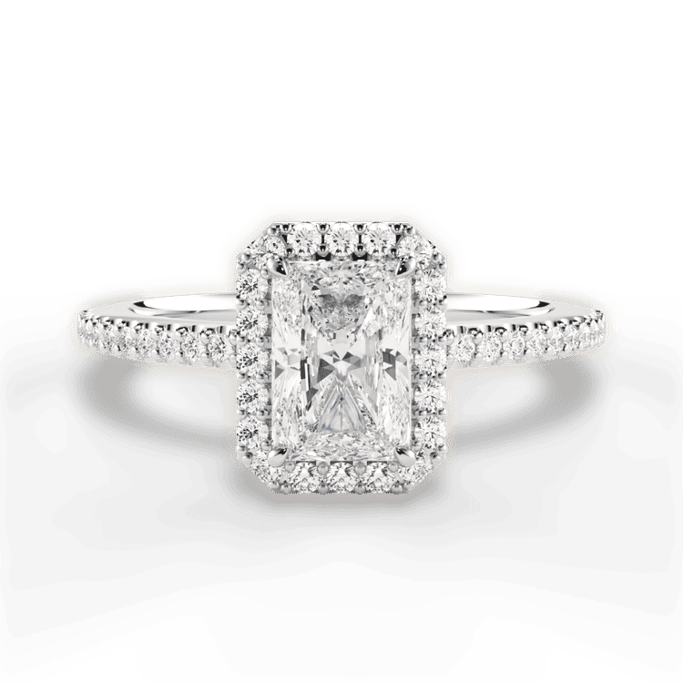 14kt White Gold/18kt White Gold/Platinum/radiant/top sku 1RAZ1396