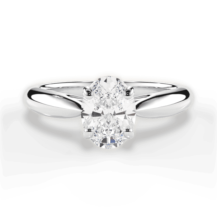 14kt White Gold/18kt White Gold/Platinum/oval/top sku 1OZ7241
