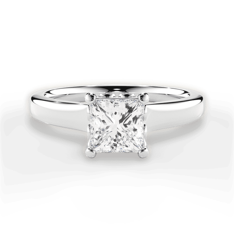 14kt White Gold/18kt White Gold/Platinum/princess/top sku 1PCZ2465