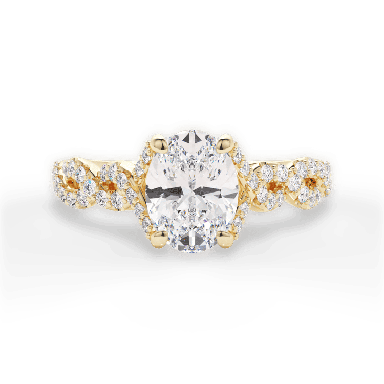 14kt Yellow Gold/18kt Yellow Gold/oval/top sku 1OZ1317