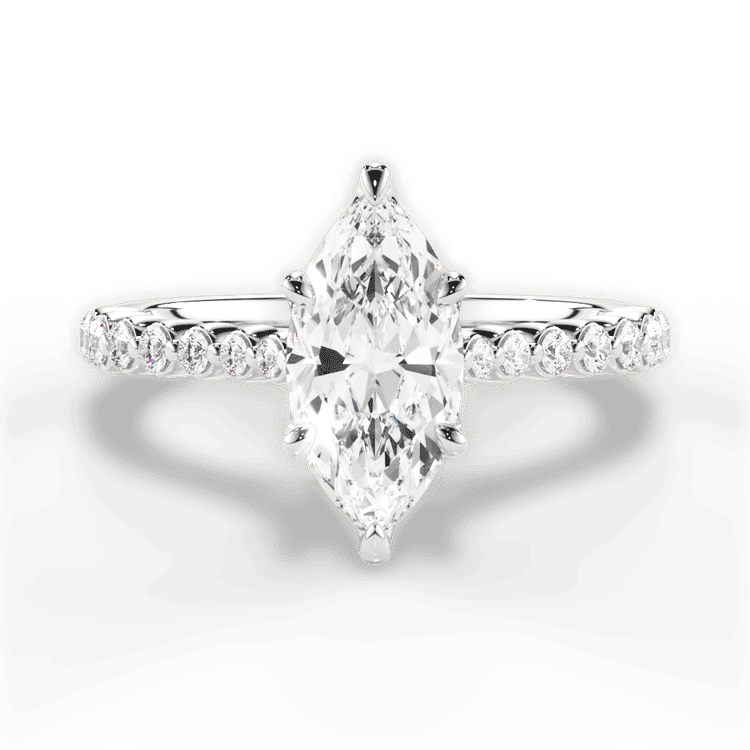 14kt White Gold/18kt White Gold/Platinum/marquise/top sku 1MZ1511