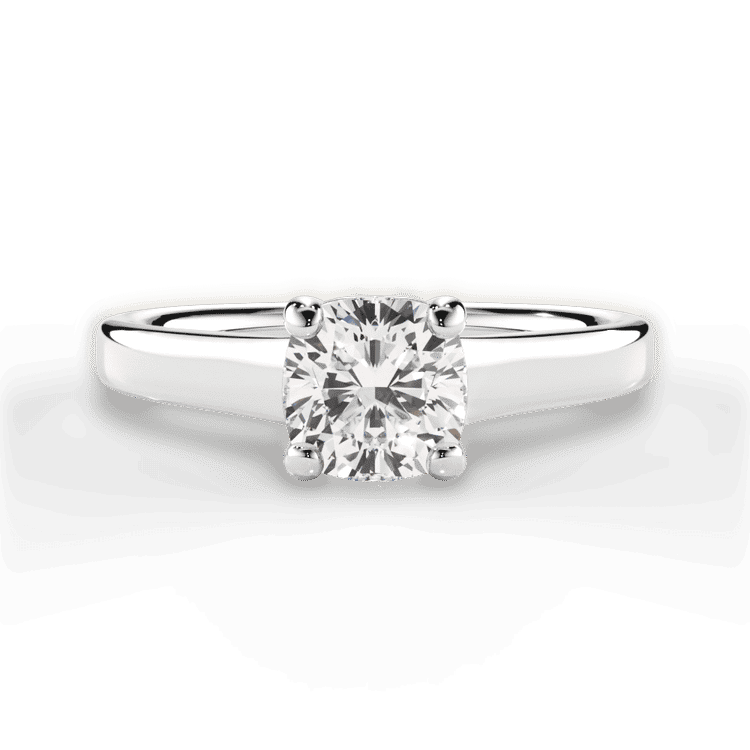 14kt White Gold/18kt White Gold/Platinum/cushion/top sku 1CUZ1178