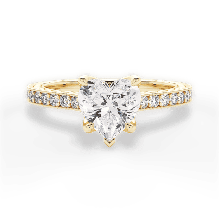 14kt Yellow Gold/18kt Yellow Gold/heart/top sku 1HZ2861