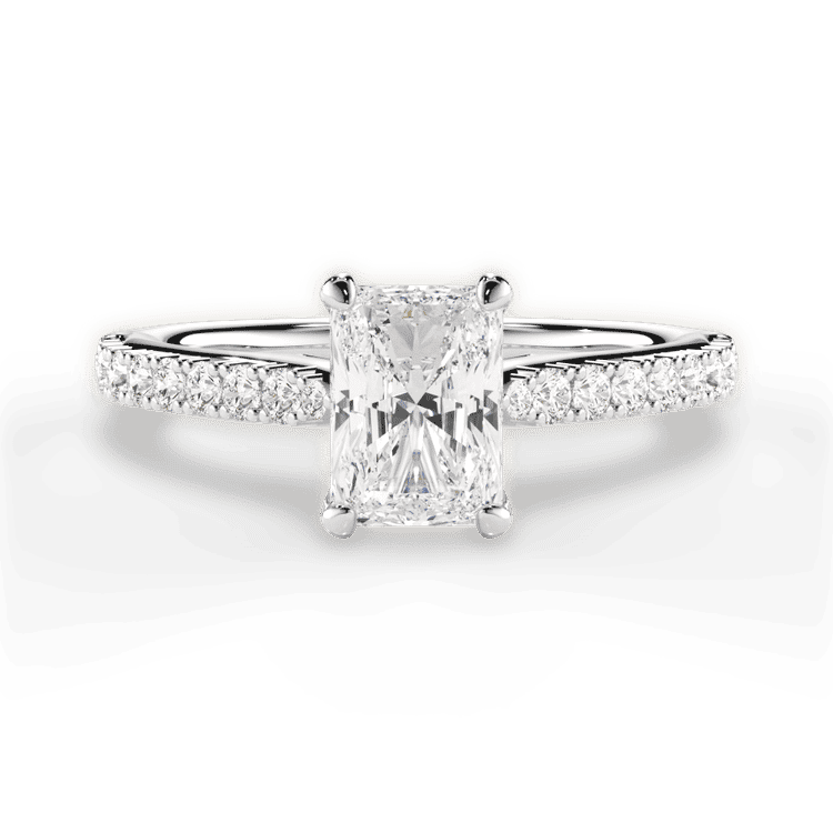 14kt White Gold/18kt White Gold/Platinum/radiant/top sku 1RAZ2498