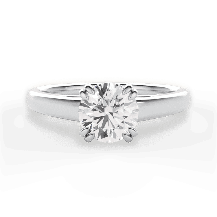 14kt White Gold/18kt White Gold/Platinum/round/top sku 1RZ7232