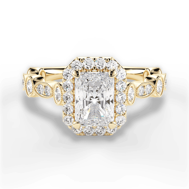 14kt Yellow Gold/18kt Yellow Gold/radiant/top sku 1RAZ4742