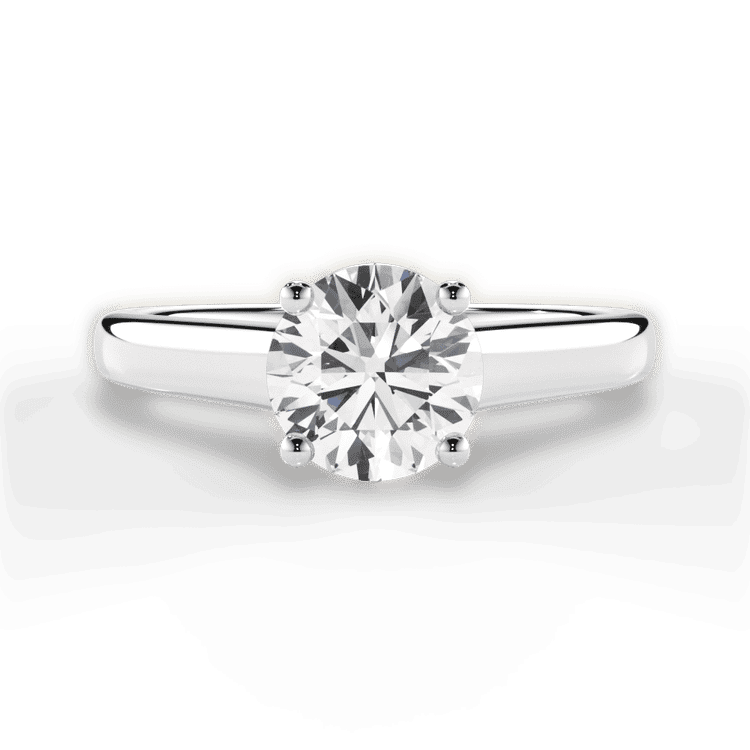 14kt White Gold/18kt White Gold/Platinum/round/top sku 1RZ1178