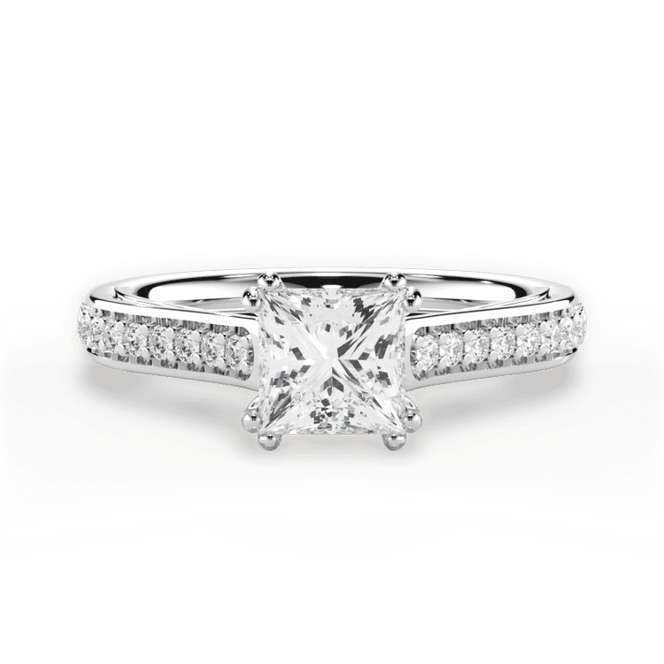 14kt White Gold/18kt White Gold/Platinum/princess/top sku 1PCZ2718